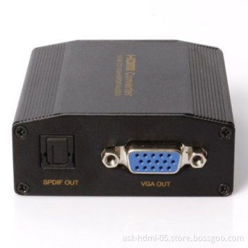 HDMI tO VGA converter with extra audio output